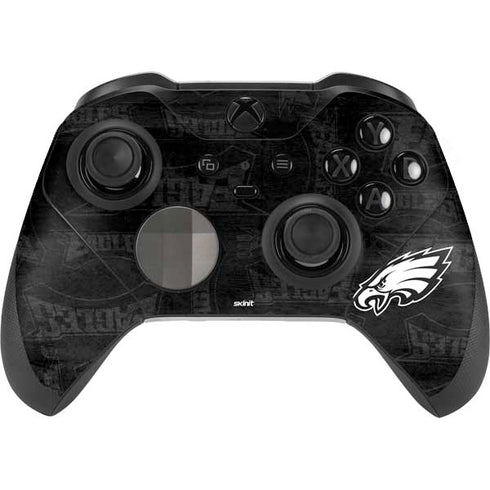 NFL Philadelphia Eagles Black & White Xbox Elite Wireless Controller Series 2 Skin