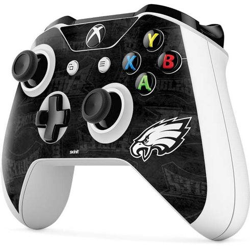 NFL Philadelphia Eagles Black & White Xbox One S All-Digital Edition Bundle Skin