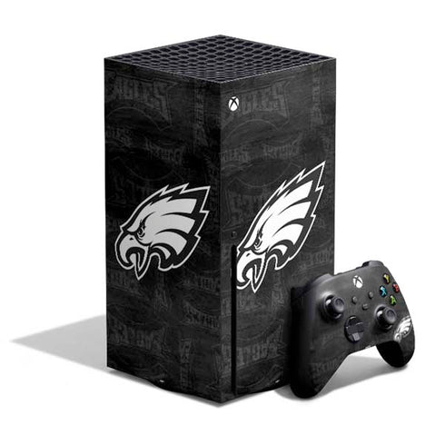 NFL Philadelphia Eagles Black & White Xbox Series X Bundle Skin