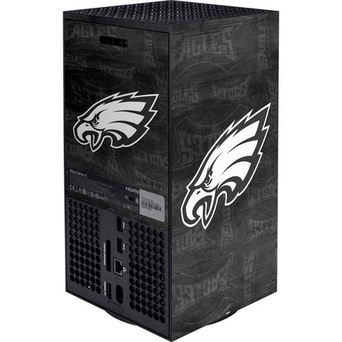 NFL Philadelphia Eagles Black & White XBox Series X Digital Edition Bundle Skin
