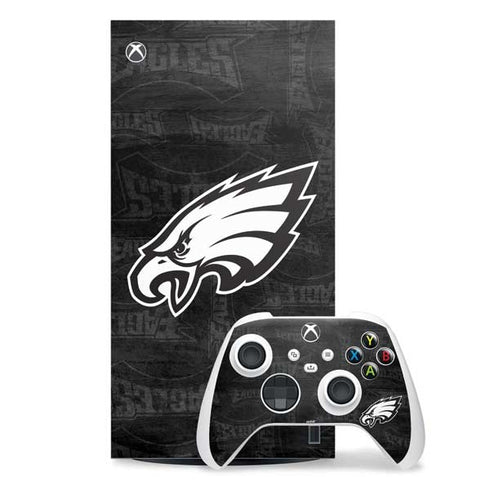 NFL Philadelphia Eagles Black & White Xbox Series X Skins