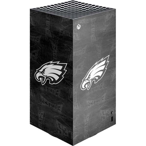 NFL Philadelphia Eagles Black & White XBox Series X Digital Edition Console Skin