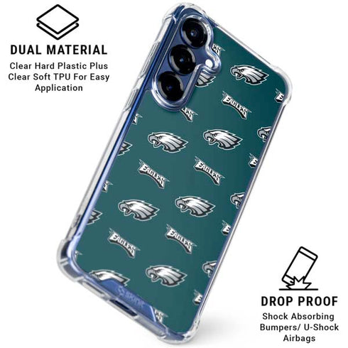 NFL Philadelphia Eagles Blitz Series Galaxy S25 Clear Case