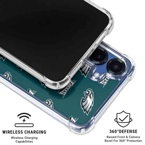 NFL Philadelphia Eagles Blitz Series Galaxy S25 Plus Clear Case