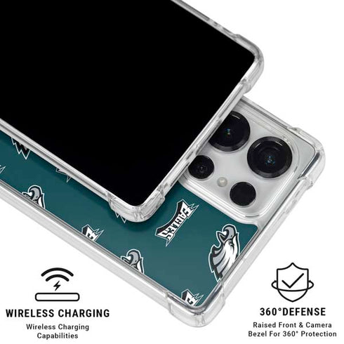 NFL Philadelphia Eagles Blitz Series Galaxy S25 Ultra Clear Case