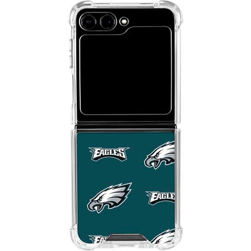 NFL Philadelphia Eagles Blitz Series Galaxy Z Flip6 Clear Case