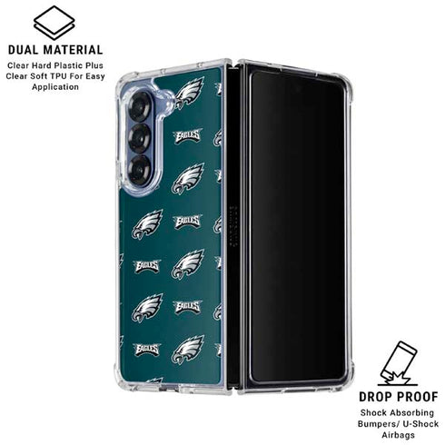 NFL Philadelphia Eagles Blitz Series Galaxy Z Fold6 Clear Case