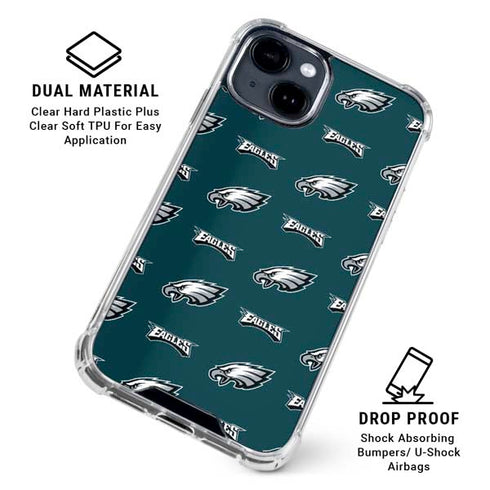 NFL Philadelphia Eagles Blitz Series iPhone 15 Clear Case
