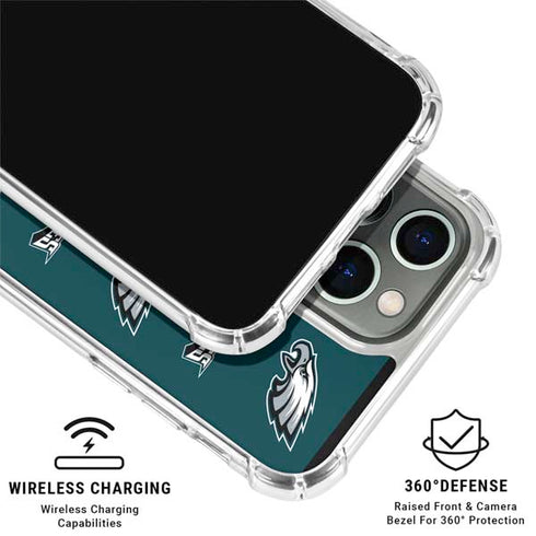 NFL Philadelphia Eagles Blitz Series iPhone 16 Pro Max Clear Case