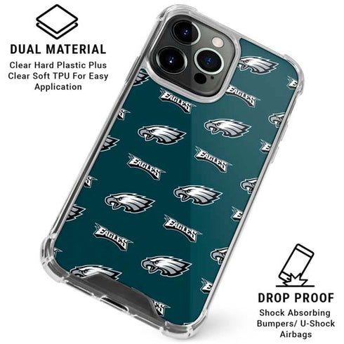 NFL Philadelphia Eagles Blitz Series iPhone 16 Pro Max Clear Case