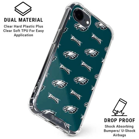 NFL Philadelphia Eagles Blitz Series iPhone 16e Clear Case