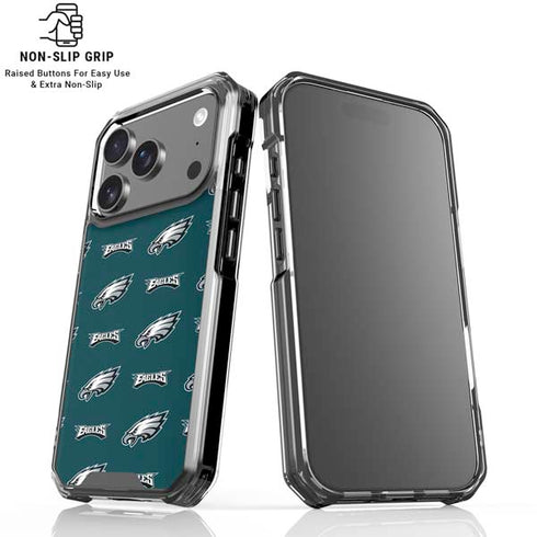 NFL Philadelphia Eagles Blitz Series iPhone 18 Pro Clear Case