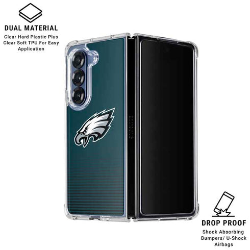 NFL Philadelphia Eagles Breakaway Galaxy Z Fold6 Clear Case