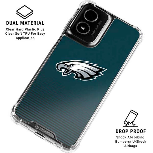 NFL Philadelphia Eagles Breakaway Moto G Power 5G (2024) Clear Case