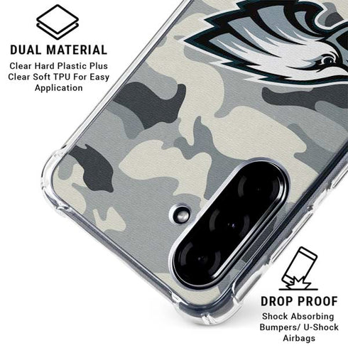 NFL Philadelphia Eagles Camo Galaxy A36 5G Clear Case
