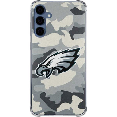 NFL Philadelphia Eagles Camo Galaxy A55 5G Clear Case