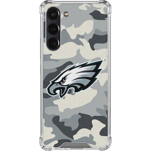 NFL Philadelphia Eagles Camo Galaxy S24 FE Clear Case