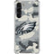 NFL Philadelphia Eagles Camo Galaxy S24 FE Clear Case