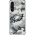 NFL Philadelphia Eagles Camo Galaxy S24 FE Clear Case
