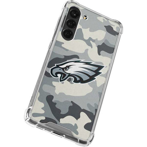 NFL Philadelphia Eagles Camo Galaxy S24 FE Clear Case