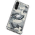 NFL Philadelphia Eagles Camo Galaxy S24 FE Clear Case