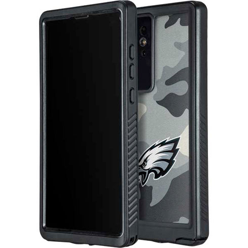 NFL Philadelphia Eagles Camo Galaxy S24 Ultra Waterproof Case
