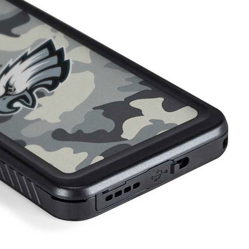 NFL Philadelphia Eagles Camo Galaxy S24 Waterproof Case