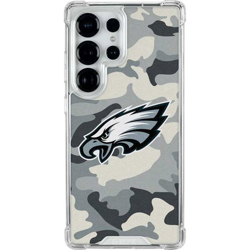 NFL Philadelphia Eagles Camo Galaxy S25 Ultra Clear Case