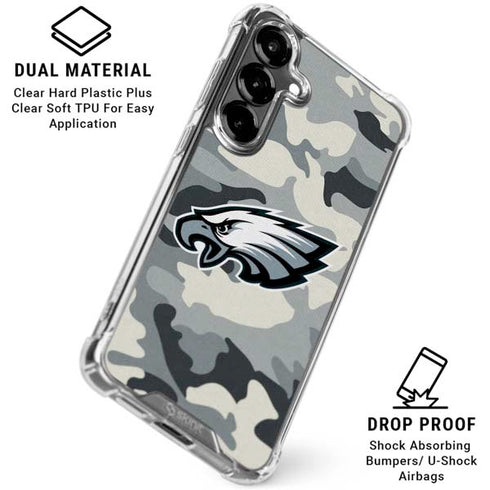 NFL Philadelphia Eagles Camo Galaxy S26 Plus Clear Case