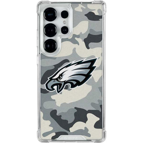 NFL Philadelphia Eagles Camo Galaxy S26 Ultra Clear Case