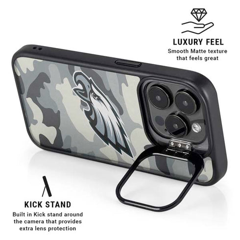 NFL Philadelphia Eagles Camo iPhone 14 Pro Max Kickstand Case