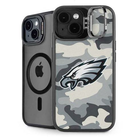 NFL Philadelphia Eagles Camo iPhone 15 Kickstand Case