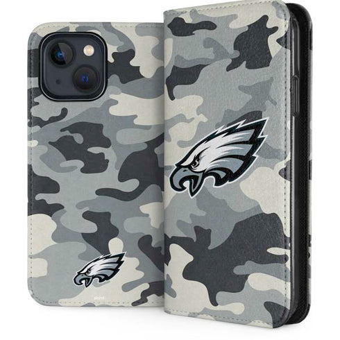 NFL Philadelphia Eagles Camo iPhone 15 Plus Folio Case