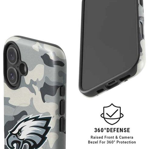 NFL Philadelphia Eagles Camo iPhone 16 Magsafe Impact Case