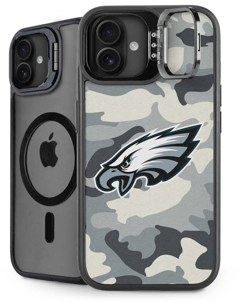 NFL Philadelphia Eagles Camo iPhone 16 Plus Kickstand Case
