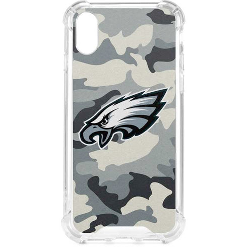 NFL Philadelphia Eagles Camo iPhone XS Clear Case
