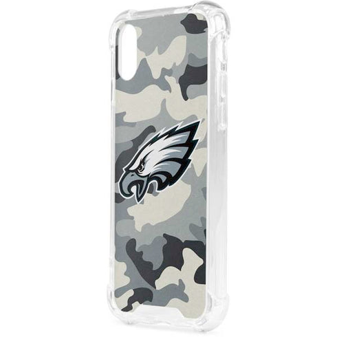 NFL Philadelphia Eagles Camo iPhone XS Clear Case