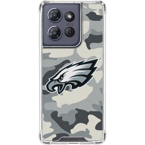 NFL Philadelphia Eagles Camo Moto G Play 5G (2025) Clear Case