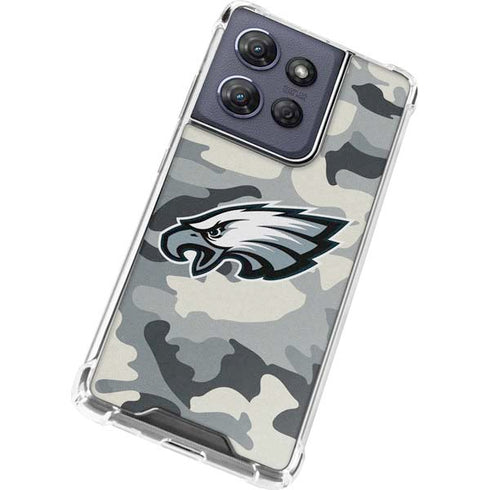 NFL Philadelphia Eagles Camo Moto G Play 5G (2025) Clear Case