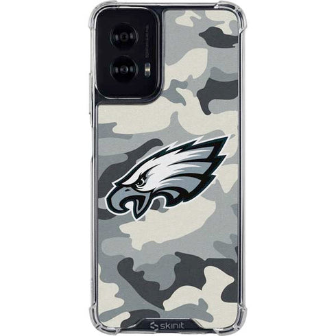 NFL Philadelphia Eagles Camo Moto G Power 5G (2024) Clear Case