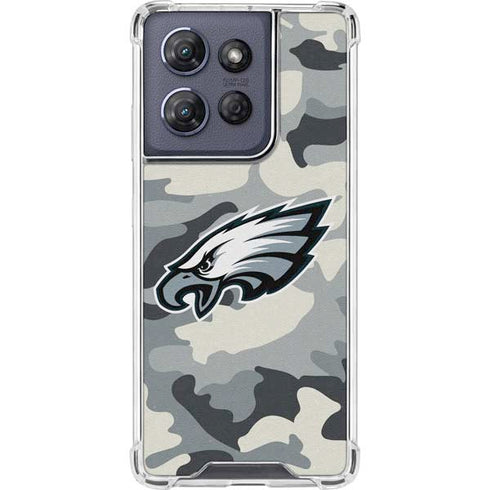 NFL Philadelphia Eagles Camo Moto G Power 5G (2025) Clear Case