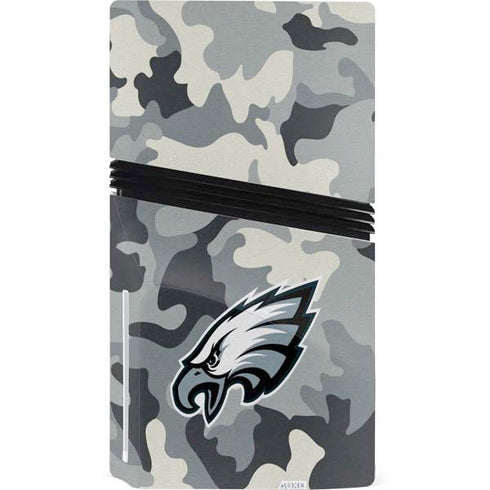 NFL Philadelphia Eagles Camo PS5 Pro Disk Console Skin