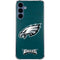 NFL Philadelphia Eagles Distressed Galaxy A35 5G Clear Case