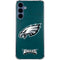 NFL Philadelphia Eagles Distressed Galaxy A55 5G Clear Case