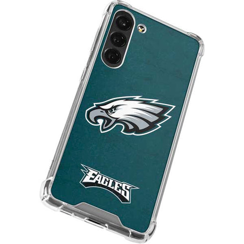 NFL Philadelphia Eagles Distressed Galaxy S24 FE Clear Case