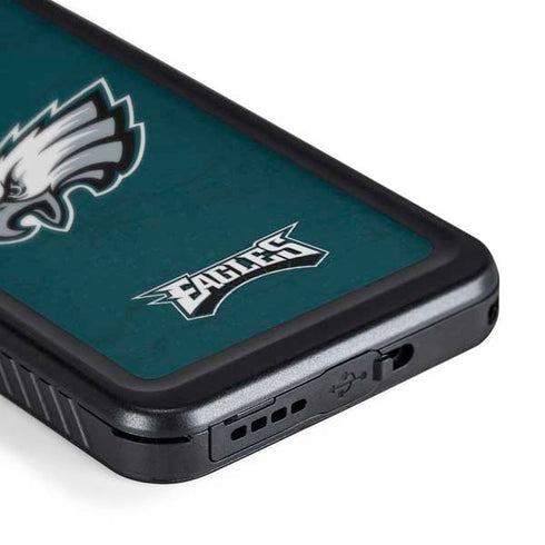 NFL Philadelphia Eagles Distressed Galaxy S24 Plus Waterproof Case