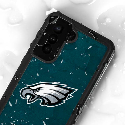 NFL Philadelphia Eagles Distressed Galaxy S24 Plus Waterproof Case