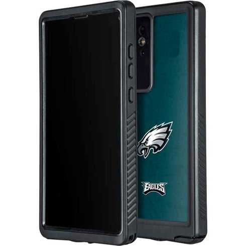 NFL Philadelphia Eagles Distressed Galaxy S24 Ultra Waterproof Case
