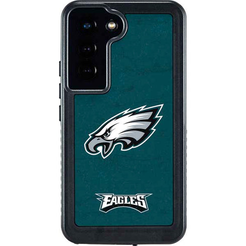 NFL Philadelphia Eagles Distressed Galaxy S24 Waterproof Case