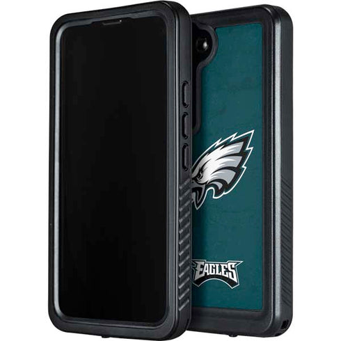 NFL Philadelphia Eagles Distressed Galaxy S24 Waterproof Case